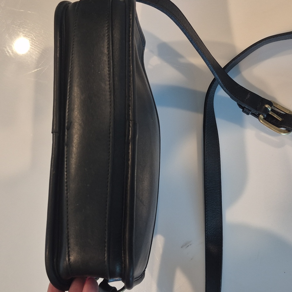Vintage Laura Ashey Leather Black Crossbody Bag - Picture 8 of 16